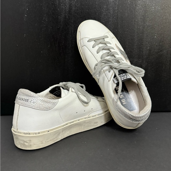 Golden Goose Women’s Hi Star with Star and Metallic Silver Heel (Authentic!) - Picture 3 of 9